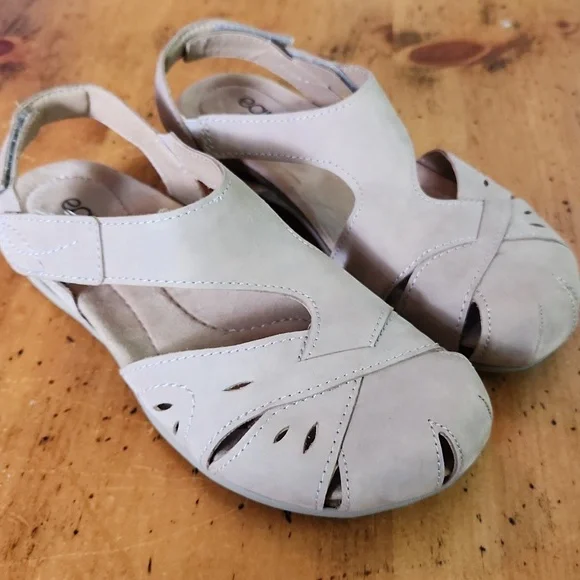 Earth Origins Womens Birdine Tan Slip On Slingback Sandals Shoes, Size 8w - Picture 2 of 10